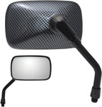Parts Unlimited Black Mini Rectangular Mirror (0640-0955)