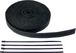 Cycle Performance 1" x 50' Black Fiberglass Exhaust Wrap Kit (CPP/9044B)
