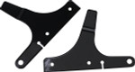 Cycle Visions Black Sissy Bar Side Plates (CV-8075B)