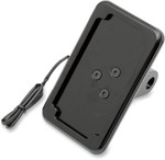 Cycle Visions Black In-Close Vertical License Plate Mount w/Light (CV-4604BL)