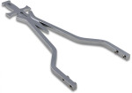 Cycle Visions 18" Chome Daggertude Styled Wide Sissy Bar Sticks (CV-8010)