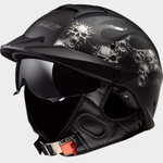 LS2 Rebellion HH590 Bones Half Helmet