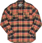 Biltwell HI Test Plaid Mens Button Up Long Sleeve Flannel Shirt