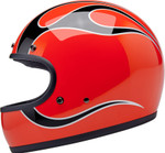 Biltwell Gringo Flame Competition Motorcycle Helmet