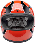 Biltwell Gringo Flame Competition Motorcycle Helmet