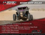 Demon Complete Heavy-Duty Rear Axle (PAXL-6070HD)