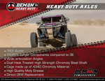 Demon Complete Heavy-Duty Front Axle (PAXL-6074HD)