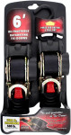 Erickson 1" x 6' Retractable Ratchet Straps (34413)