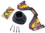 FMF Factory 4.1 RCT Blue Carbon Fiber End Cap Kit | New Style (040694)