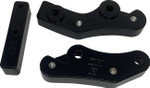 DK Custom Rider Black Floorboard Relocation (DKSFTM8-FLB-RLO)
