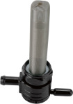 Golan Click Slick 22mm Black Straight Ball Bearing Petcock (76-312S-BLK)