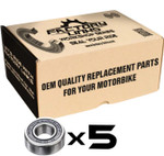 Factory Links 63/22 2RS Double Seal Wheel Bearings (5 Pack) (WBE-E-051)