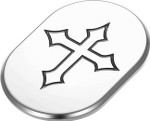 Figurati Maltese Cross Right Polished Antenna Cover (FD41-AC-SS-RT)