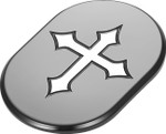 Figurati Maltese Cross Right Black Antenna Cover (FD41-AC-BLK-RT)