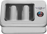 Figurati American Flag Skull Medium Polished Docking Cover (FD24-DC-2545-SS)