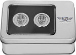 Figurati Docking Point Covers | USA Flag Skull | Short Silver (FD27-DC-2530-SS)