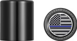 Figurati Thin Blue Line Flag Short Fat Black Docking Cover (FD71-DC-2730-BK)