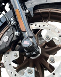 Figurati Front Axle Nut Covers | Black | American Flag (FD21R-FAC-BLK)