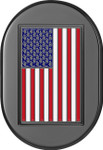 Figurati Left Antenna Cover | Black | American Flag (FD21-AC-BLK-LT)