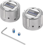 Figurati Thin Blue Line Flag Front Polished Axle Nut Cover (FD70-FAC-SS)