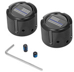 Figurati Thin Blue Line Flag Front Black Axle Nut Cover (FD71-FAC-BK)