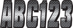 Hardline 3" Series 300 Chrome/Black Registration Lettering Kit (CHBKG300)