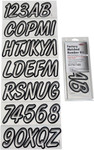 Hardline 3" Series 400 Clear/Black Registration Lettering Kit (400CLBLK)
