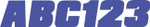 Hardline 3" Series 350 Blue Registration Lettering Kit (BLU350EC)