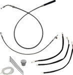 Fat Baggers Stainless Braided EZ Install Kit for 10"-12" Handlebars (149011)