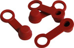 Helix Red Brake Bleeder Caps (4-Pack) (202-2001)