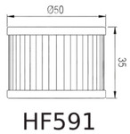 HiFlo Oil Filter - Benelli BN125 2017-2022 / TNT125 2017-2024 (HF591)