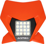 Acerbis VSL LED Headlight w/Orange Plastic Mask (2983305226)
