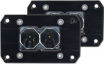 Heretic 2" 6-Series Flush Mount Clear LED Flood Pod Light (Pair) (50207)
