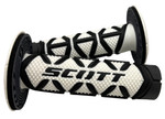 Scott Diamond Offroad Black/White Grips w/Donuts (219626-1007)