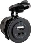 Jensen Panel Mount Dual USB Charger (USB42C)