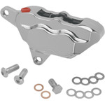 Hawg Halters 4-Piston Single-Disc Front Brake Caliper - Chrome (LHSCC500)