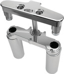 Hawg Halters 4° Rake Chrome Triple Tree for '00-17 Harley FLSTF (41FBCR4)