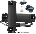 Avon Custom Contour Black Heated Grips w/Throttle by Wire (CC-86-AN-FLY-RH)