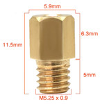 EBC #680 Main Jets | Mikuni Large Hex Head | TM/VM Carbs | 4-Pack (HJ680-4)