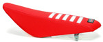 BBR Tall Seat | Red/White Stripes | '19-up Honda CRF110F/CRF125F (716-HCF-1142)