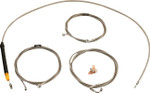 LA Choppers Stainless Standard Cable Kit for 12"-14" Handlebars (LA-8059KT-13)