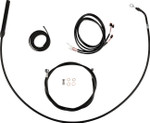 LA Choppers Black Complete PnP Upper Cable Kit for 15"-17" Bars (LA-8062KT3-16B)
