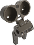 LA Choppers Bronze Dual Gauge Mount for Performance Risers (LA-7397-02Z)