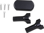 LA Choppers Black Solid Handlebar 4" Riser & Top Clamp Kit (LA-7442-04B)