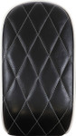 Le Pera Bare Bones Diamond Stitch Pillion Pad w/White Stitching (LY-007PDMWTP)