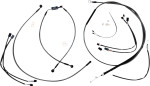 Magnum Black Pearl Cable Installation Kit for 12"-14" Handlebars (487951)