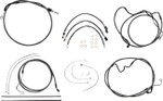 Magnum Black Pearl Cable Installation Kit for 12"-14" Handlebars (4871191)