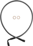 Magnum 26" Karbonfibr Front Upper ABS Brake Line 12mm 90° Banjo (AS778026)