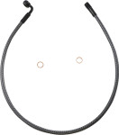Magnum 28" Karbonfibr Front Upper ABS Brake Line 10mm 90° Banjo (AS77228)