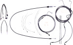 Magnum Karbonfibr Handlebar Installation Kit for 12"-14" Bars (7871221)